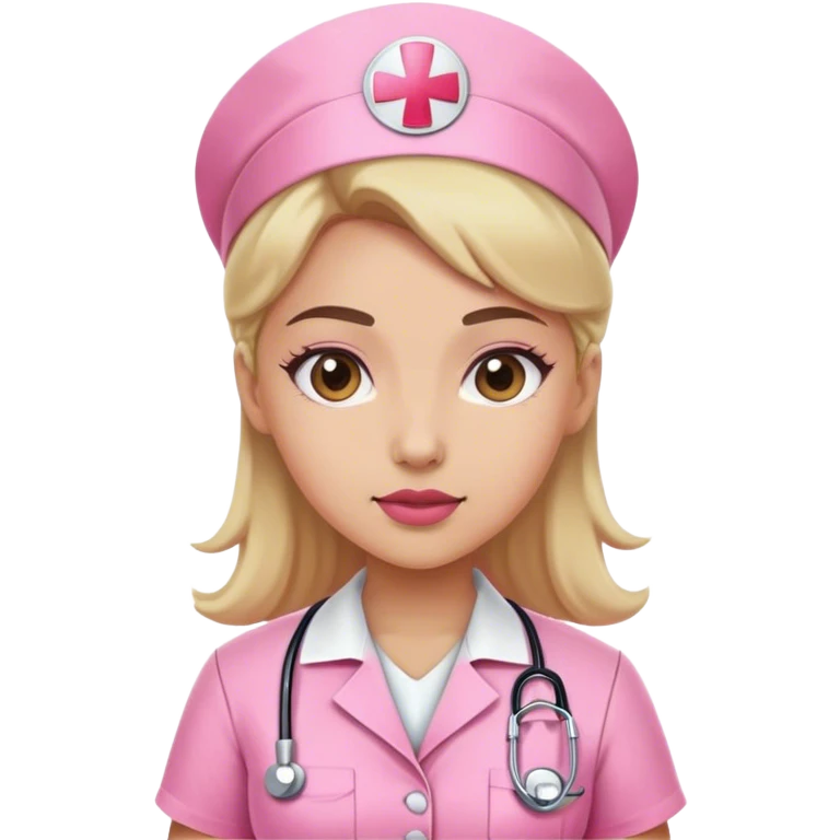 pink nurse emoji
