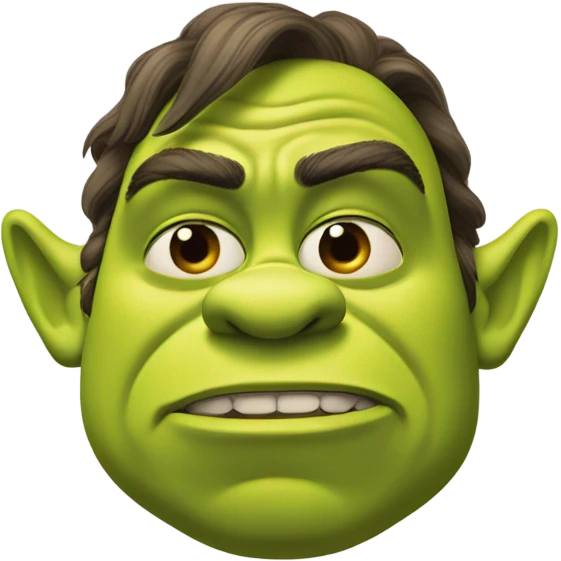 Shrek side eye  emoji