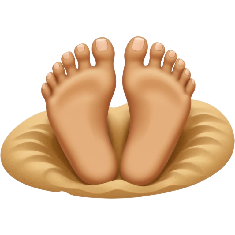 toes in sand emoji