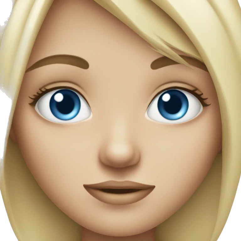 blue eyes girl emoji