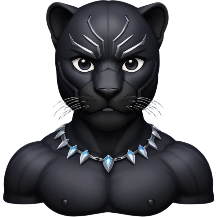 A Black panther emoji