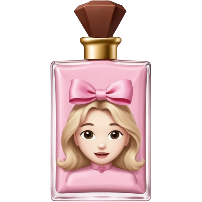 Sabrina carpenter sweet tooth perfume (shaped liked a light pink chocolate bar)  emoji
