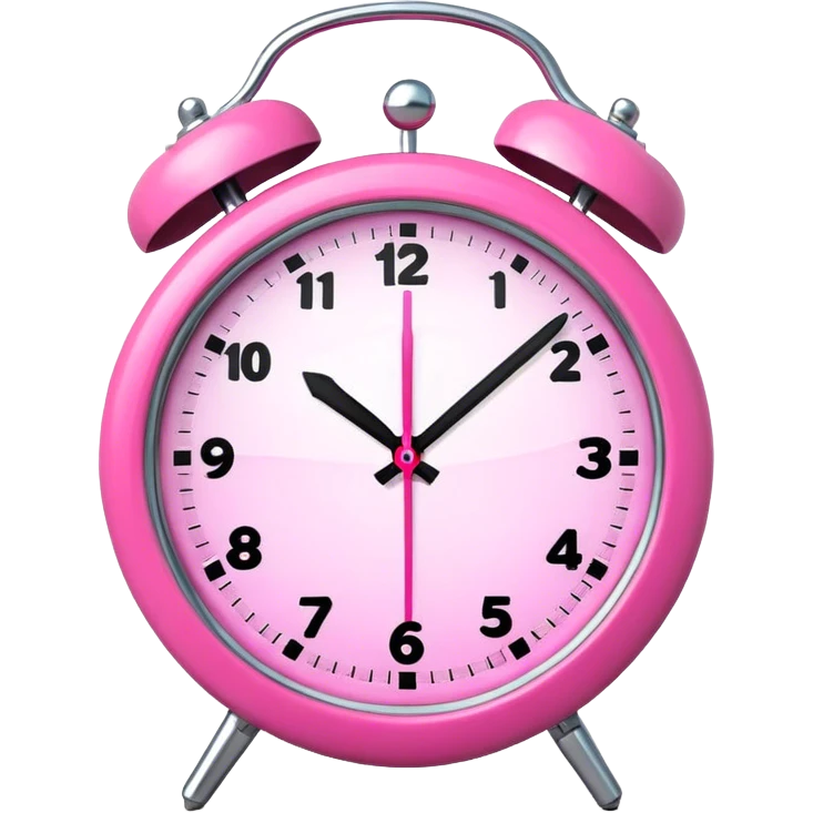 pink time emoji