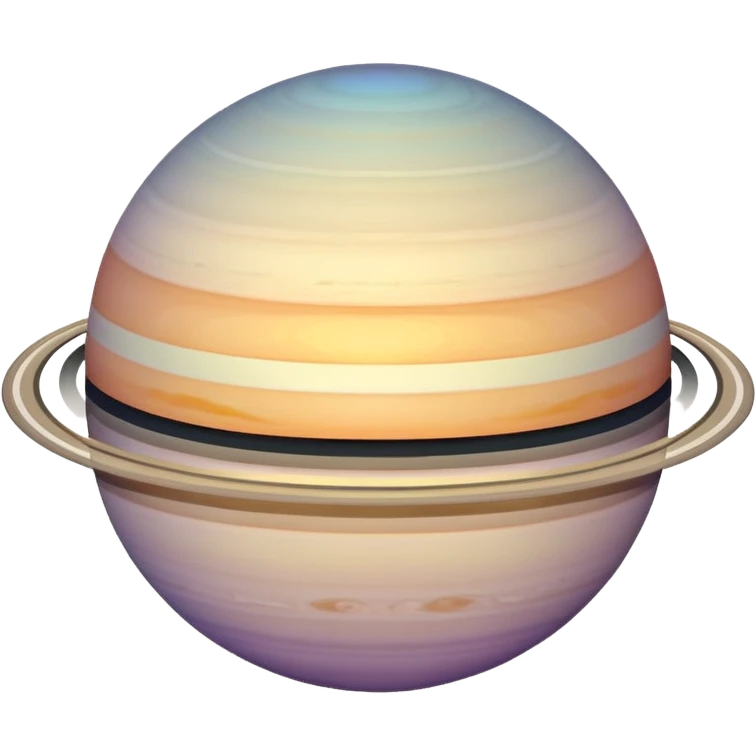 gradient saturn planet with ring emoji