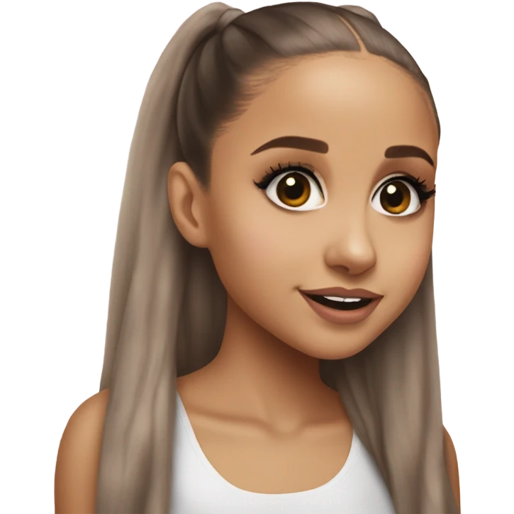 Hyper Realism Ariana Grande photo  emoji