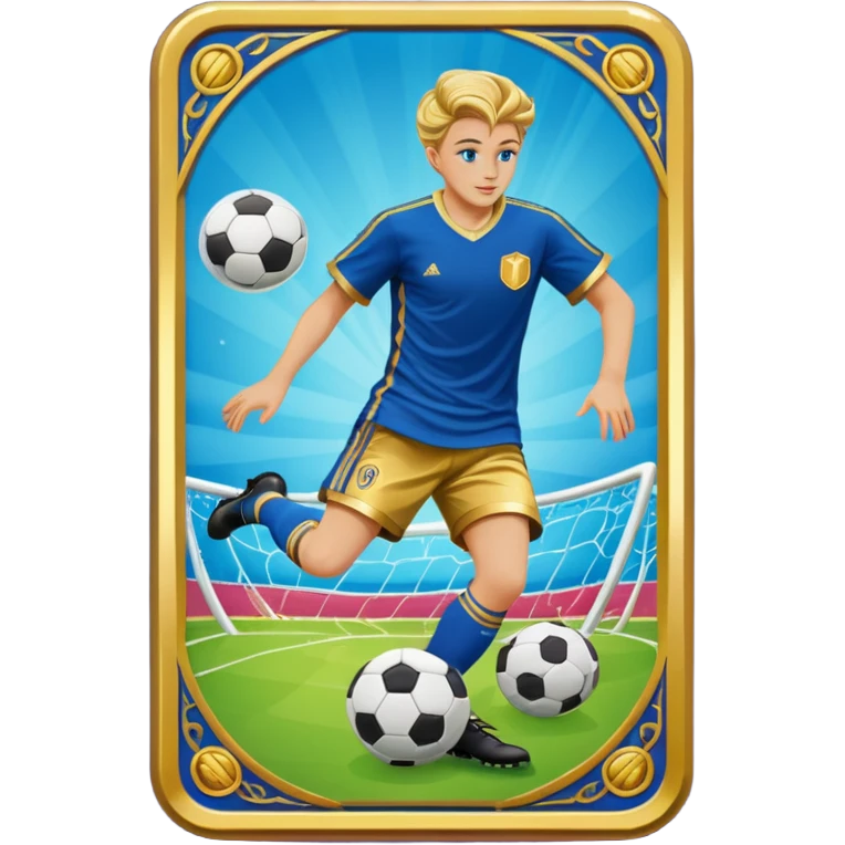 carta dei tarocchi magic che gioca a calcio emoji