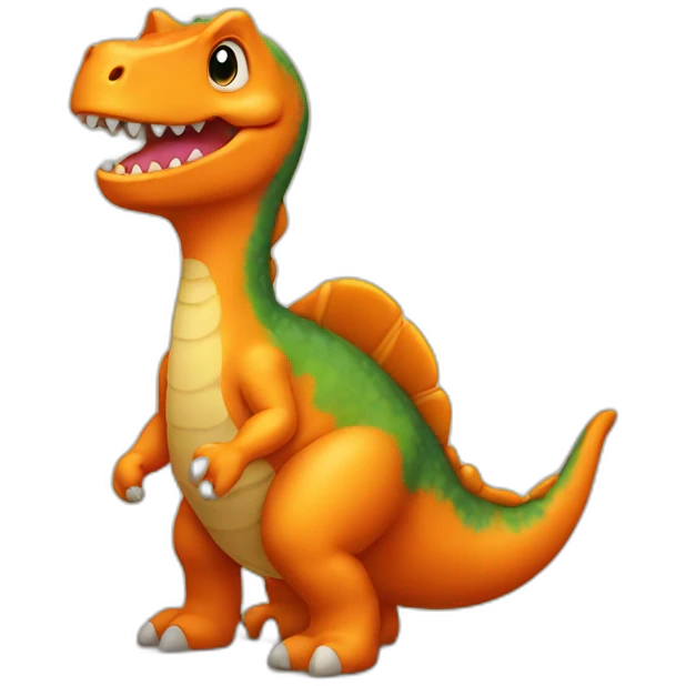 a little orange dinosaur emoji