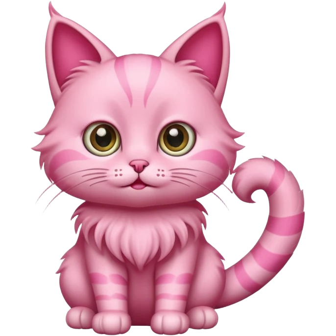 Pink cat emoji
