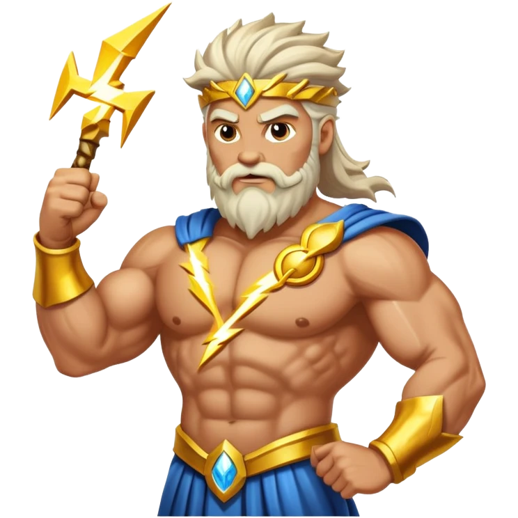 Zues the lightning god emoji