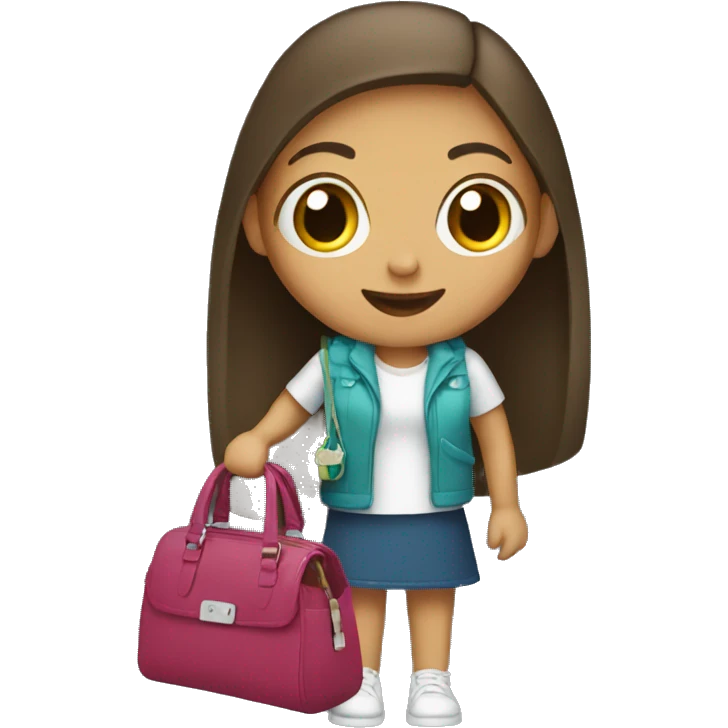 girl with bottle in purse emoji