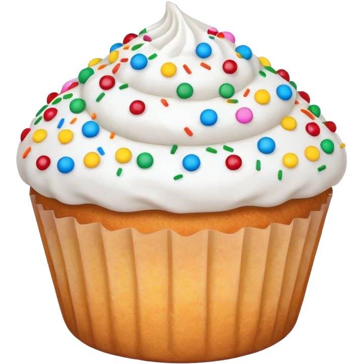 white coloured muffin with white topping emoji