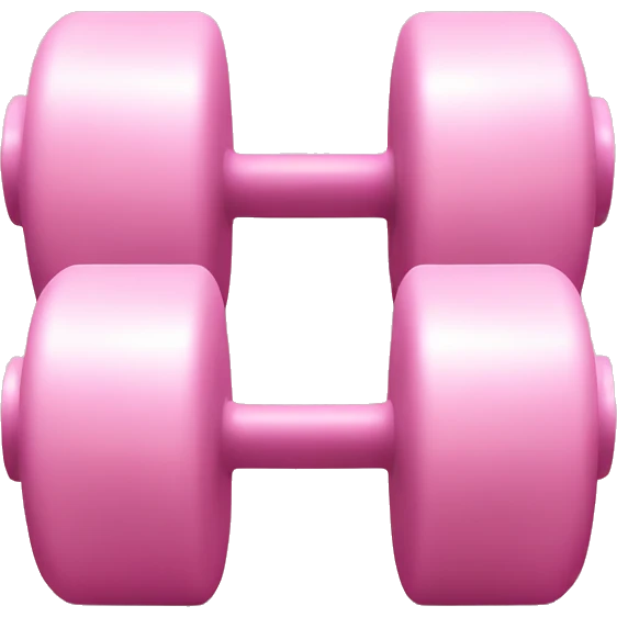 Light pink dumbbells emoji