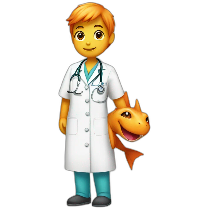 Charmander like a Nurse emoji