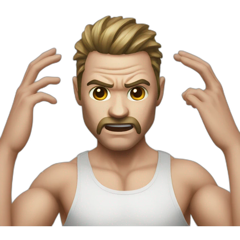 violent head scratch device emoji