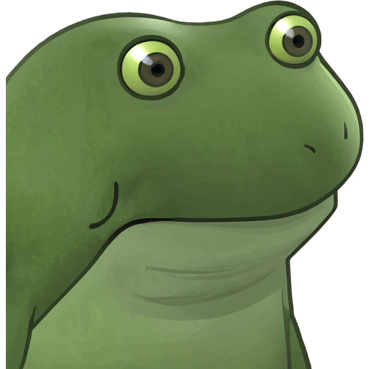 a frogg paint a square emoji