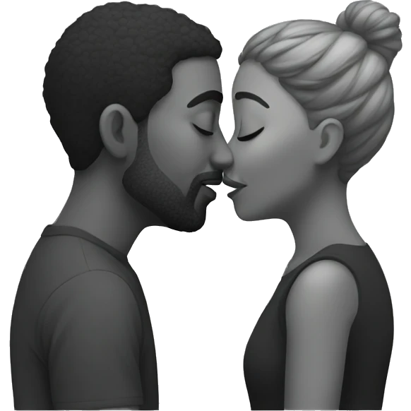 Couple kissing emoji