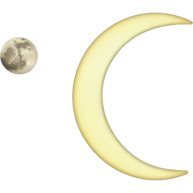 cancel sign and the moob moon emoji