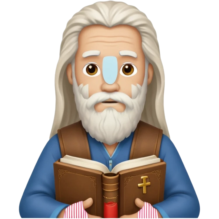 moses holding bible emoji