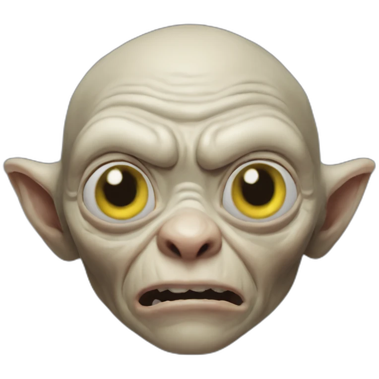 Gollum Sméagol hawk emoji