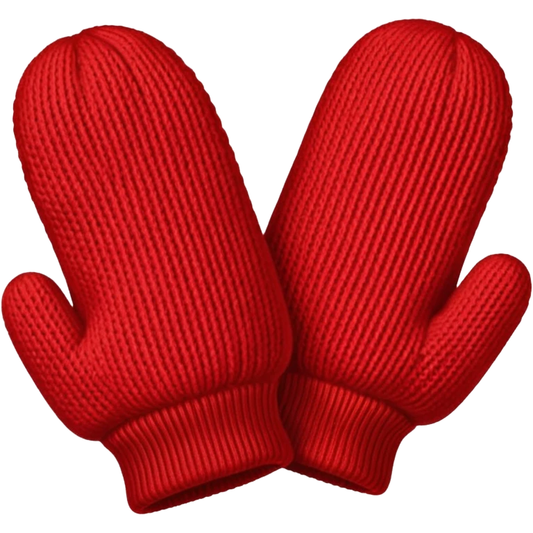 winter red gloves emoji