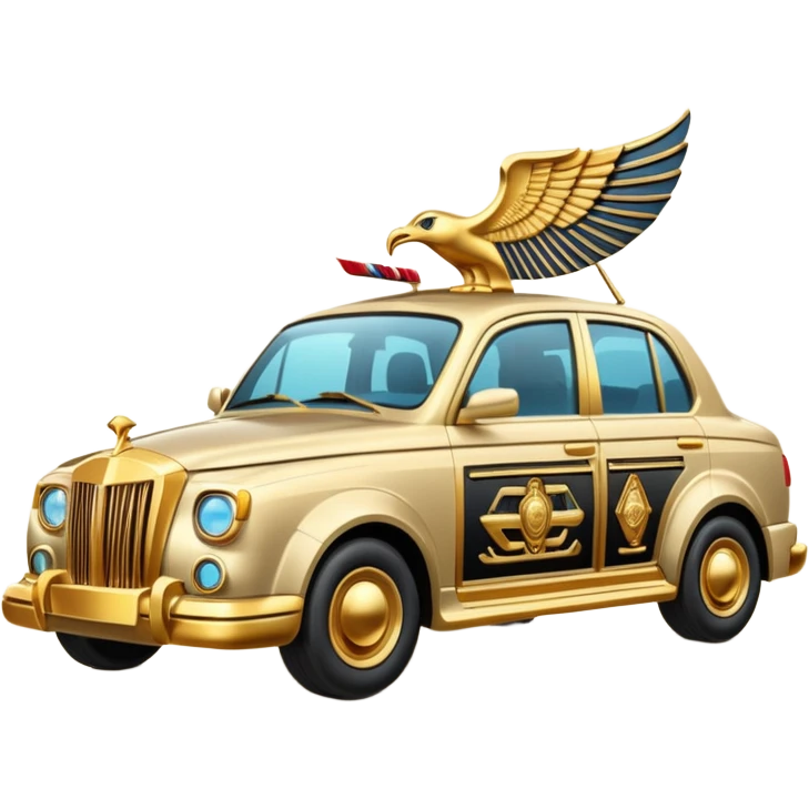 Egyptian STYLE car with Gold Details emoji