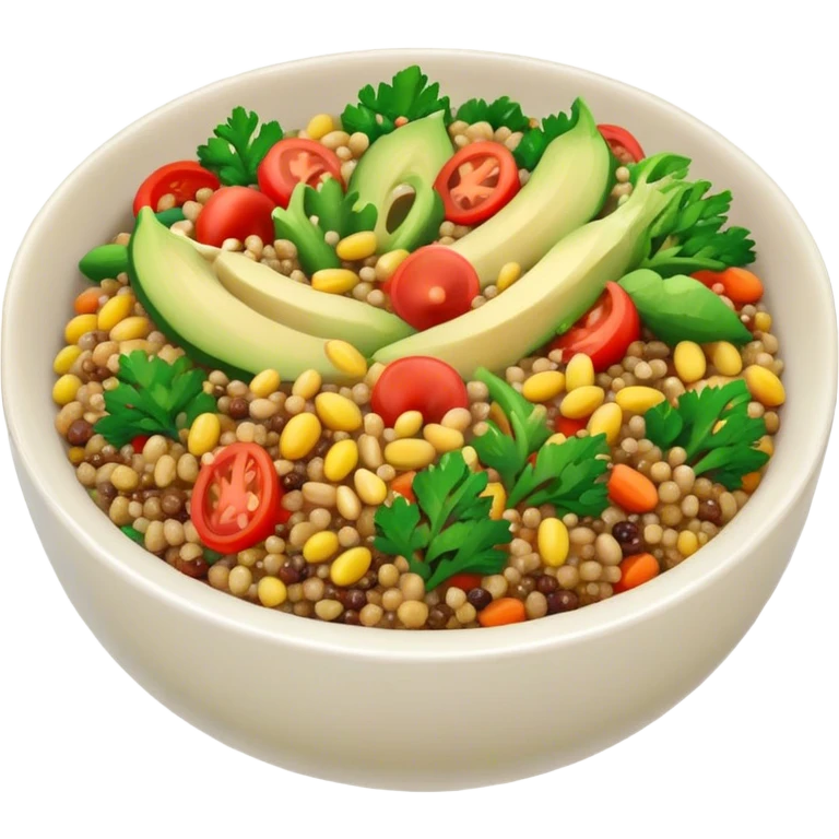 quinoa bowl emoji