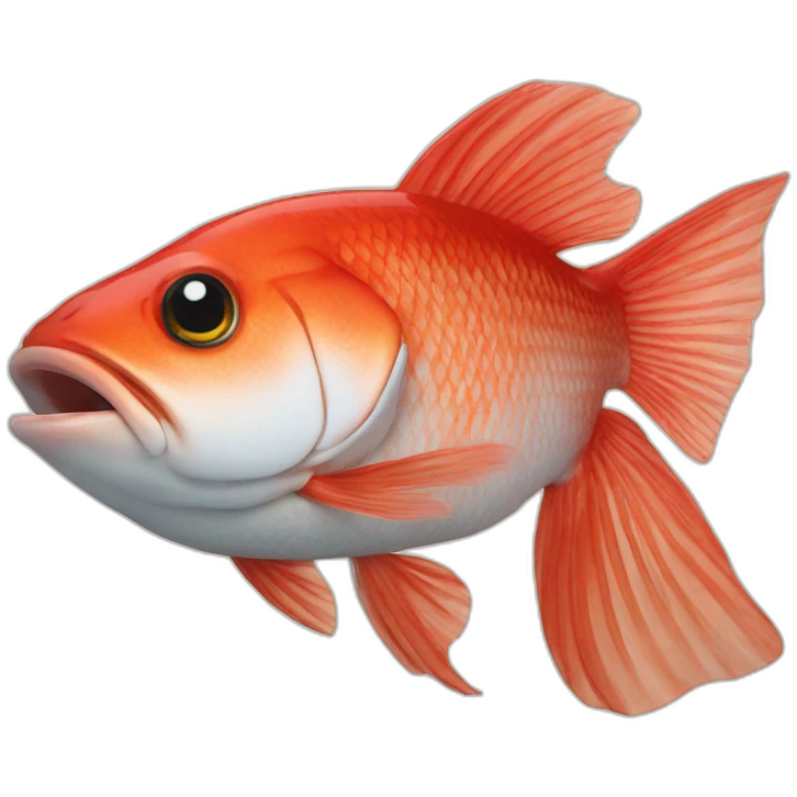 Réal Red fish out of water emoji