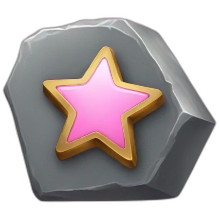 iron ingot with a pink star emoji