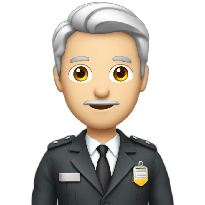 hombre agente profesional de seguros emoji