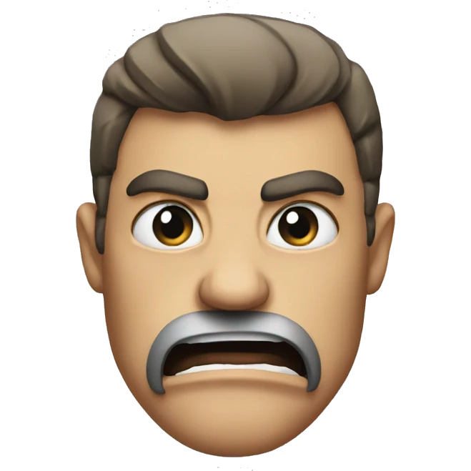 A furious Face emoji