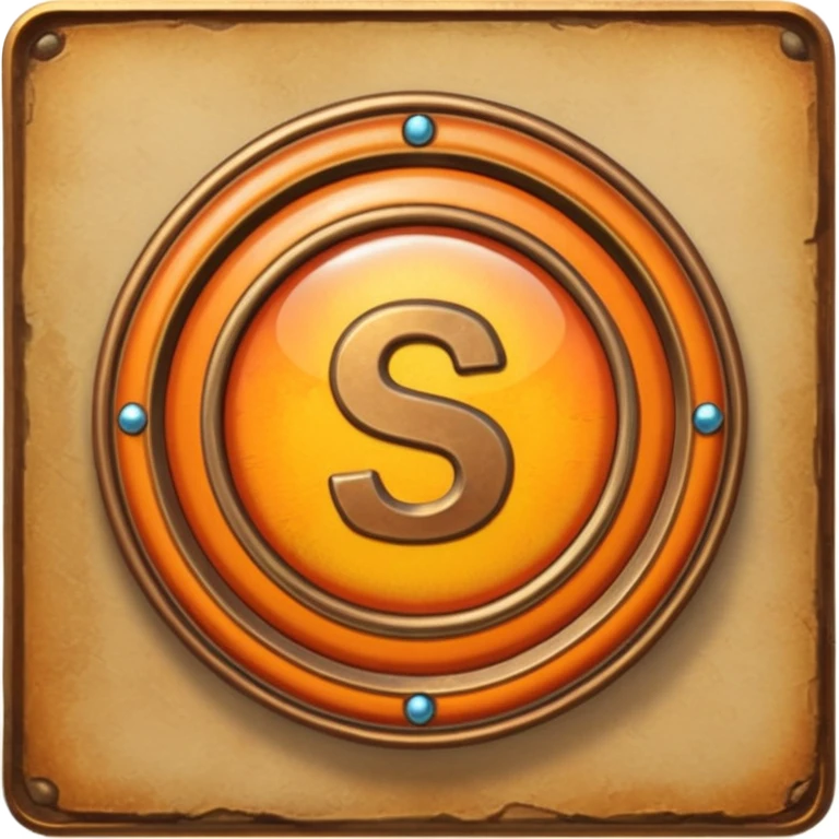 Create a custom emoji badge featuring a stylized, letter “S”. Theme it in the Bronze rank style from League of Legends. Use warm bronze metals, orange-brown highlights, and a polished but aged texture. Emblem-like design, vibrant and high clarity.
 emoji