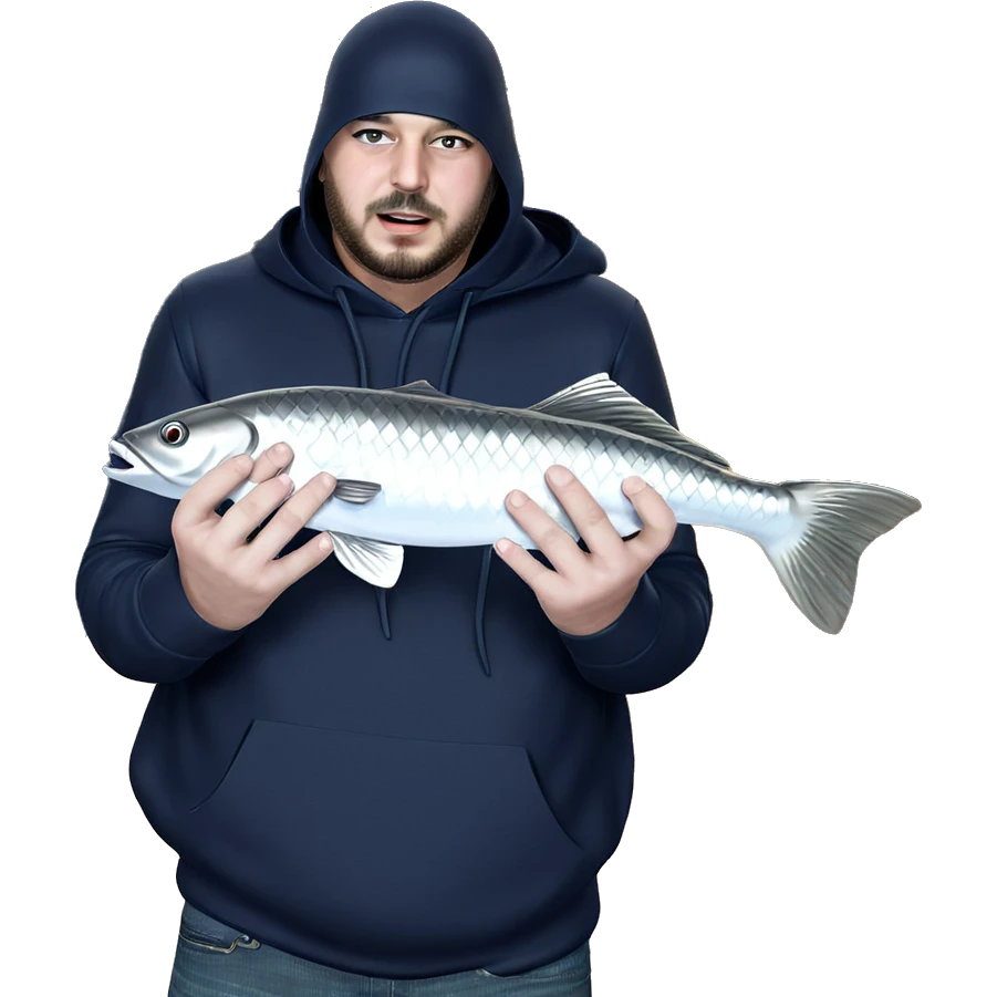 fishy facial hair parody emoji