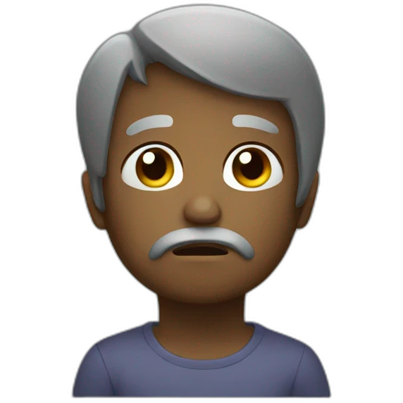 Sad because of death emoji