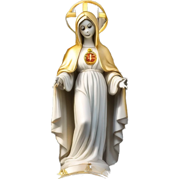 The golden Holy Mary on top of Milan Duomo emoji