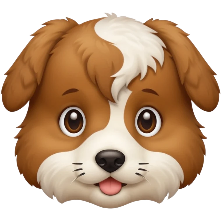 puppy face with white bone  emoji