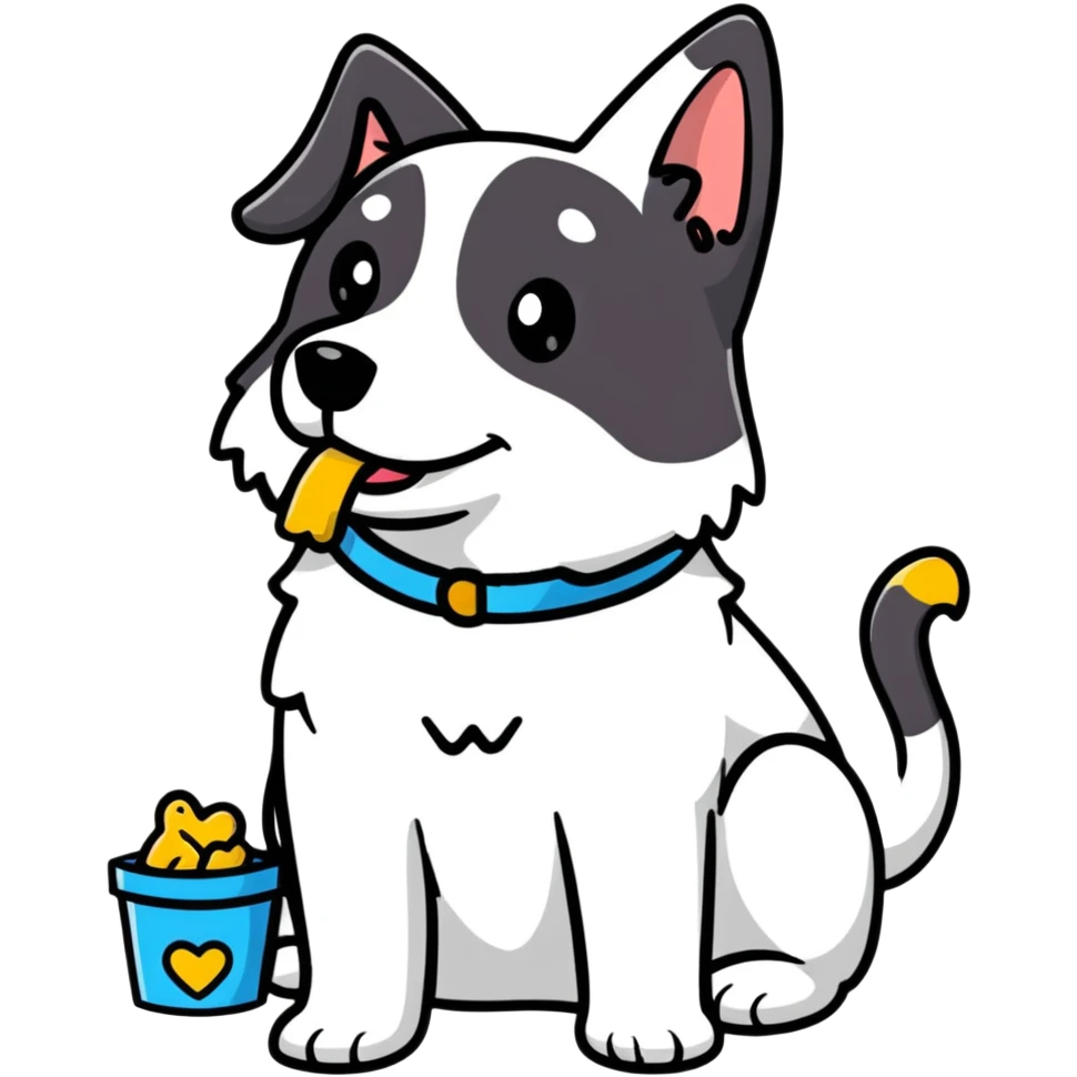 dog training with treats emoji