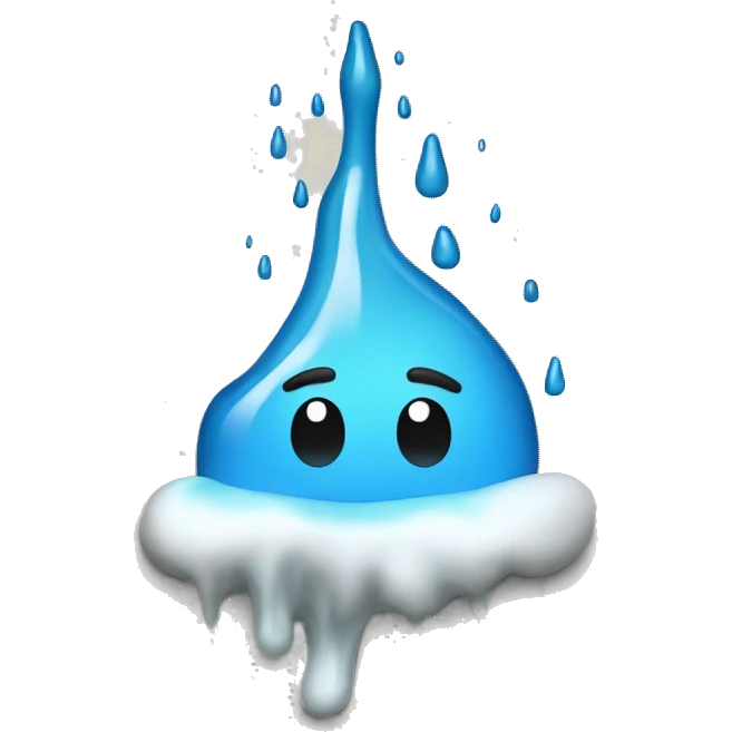 a person melting on the wall emoji