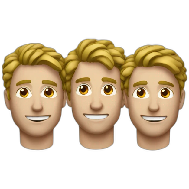 three malE climbers emoji