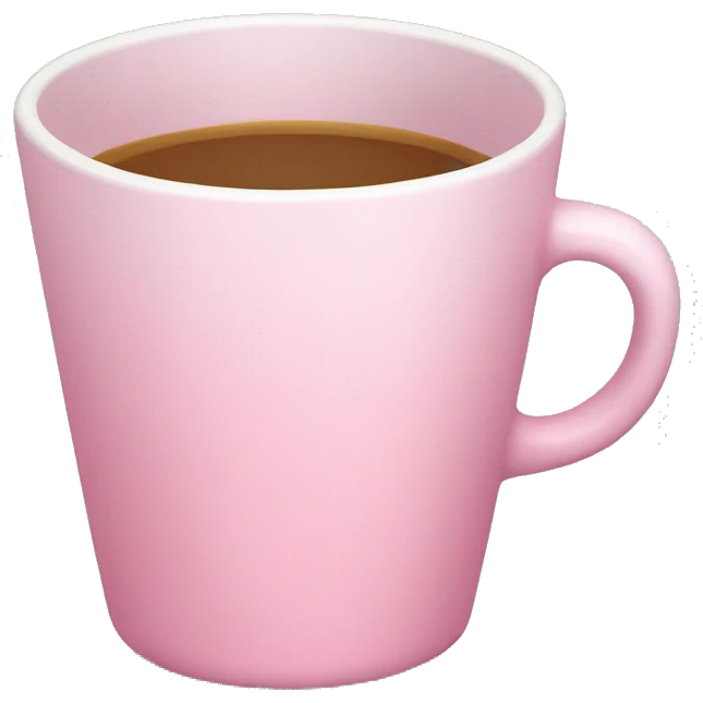 soft pink cup emoji