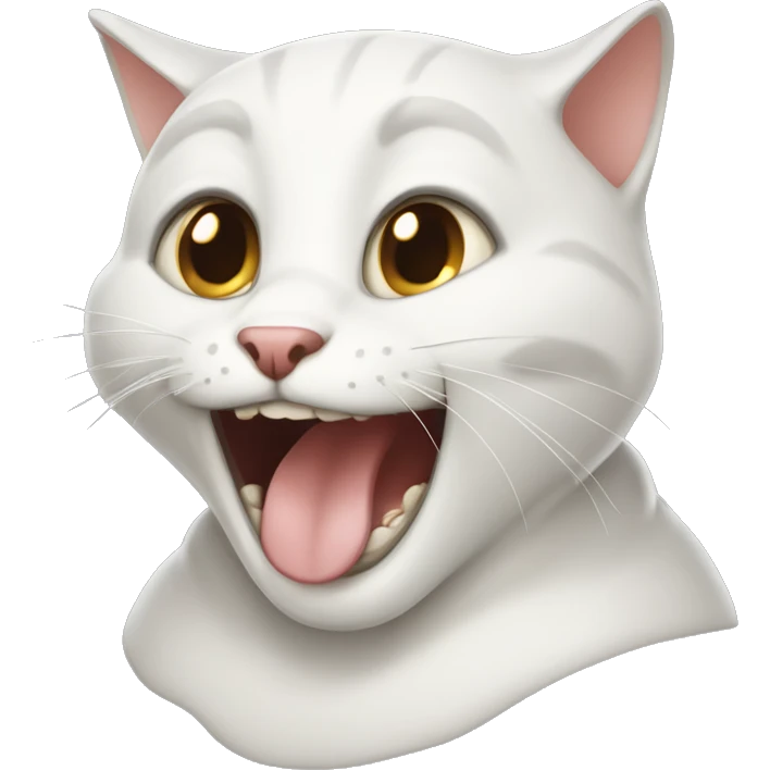 carthusian cat laughing cute emoji