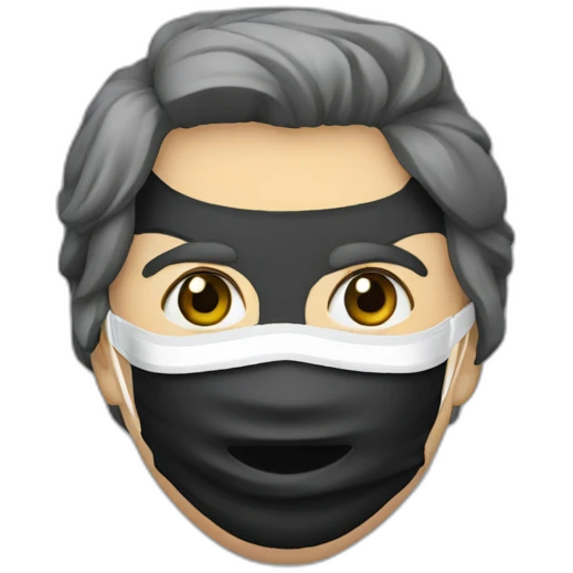 Gojo with mask emoji