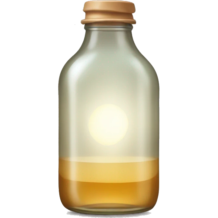 glass bottle with light tea emoji