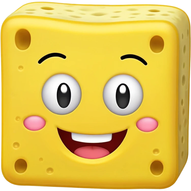 Spongy from BFDI￼￼ winking￼ emoji