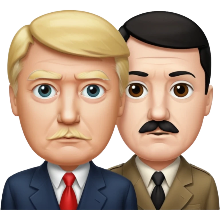 Trump and hitler emoji