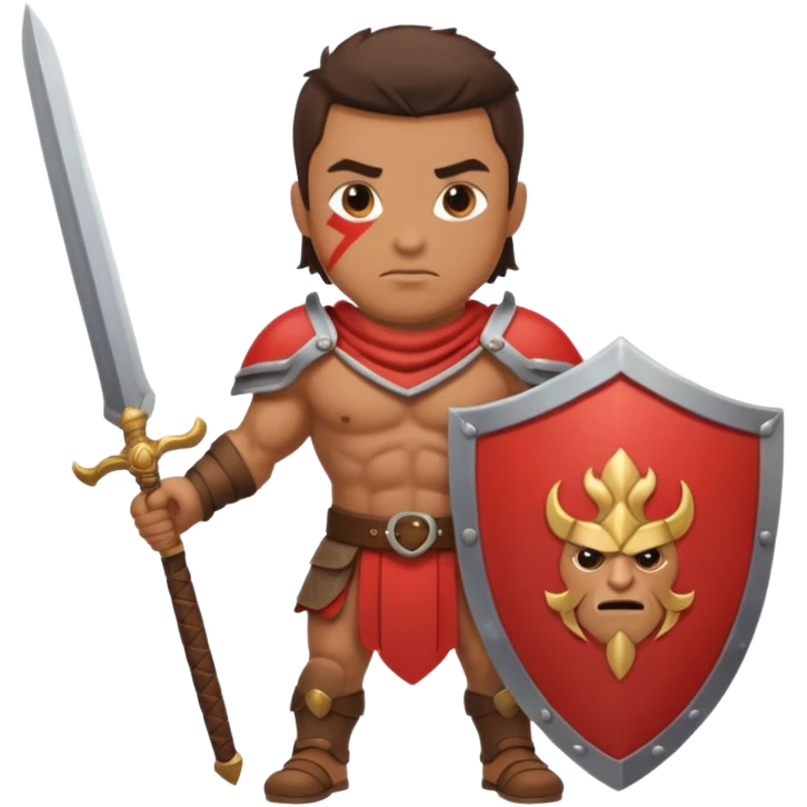 Warrior with a shield and sword emoji