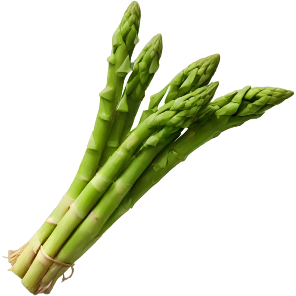 Asparagus with wings scooting on the floor emoji