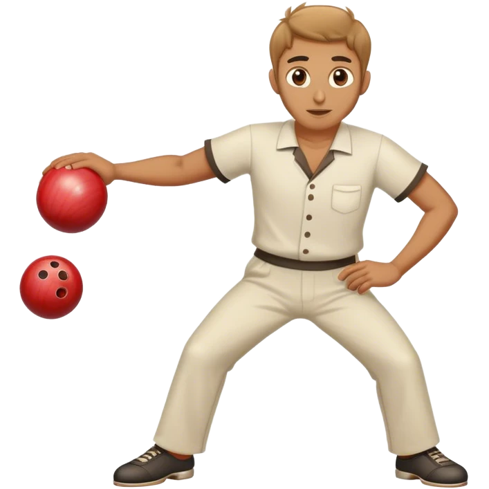 Greek man bowling emoji