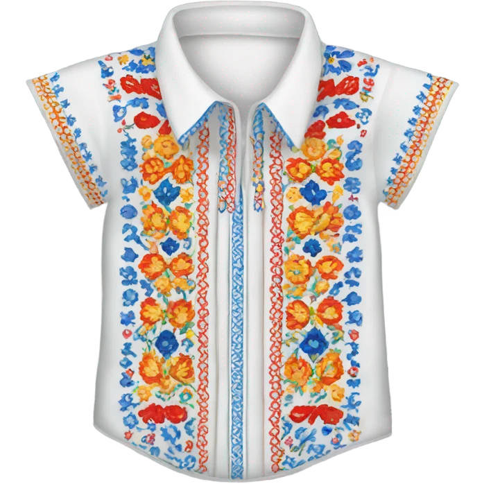 Ukrainian embroidered shirt emoji