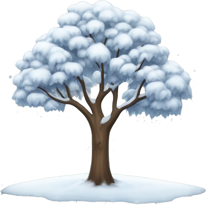 Winter tree emoji