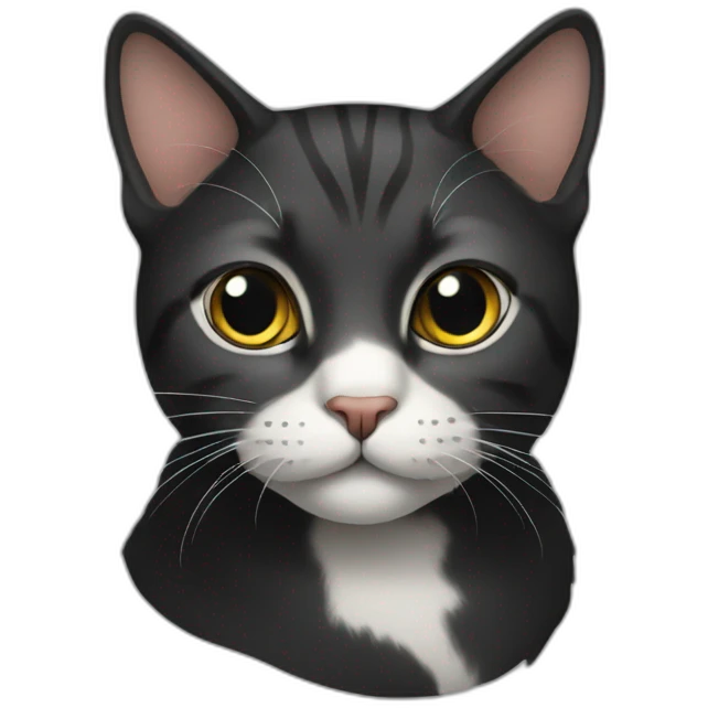 Cat black  emoji